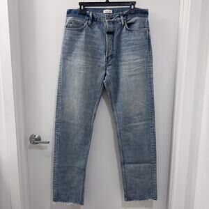 Fear of God Five-Pocket Raw Hem Jeans INDIGO Made in Japan 34